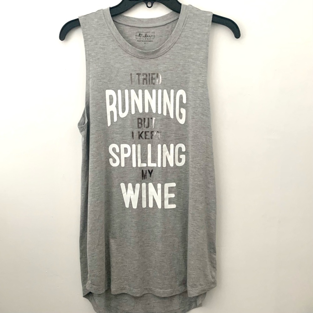 Miken Flow "I Tried Running..." Graphic Tank Top